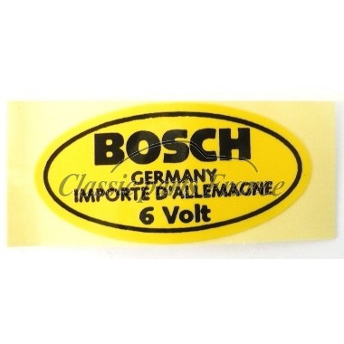 autocollant Bosch pour bobine 6 Volts Porsche 356