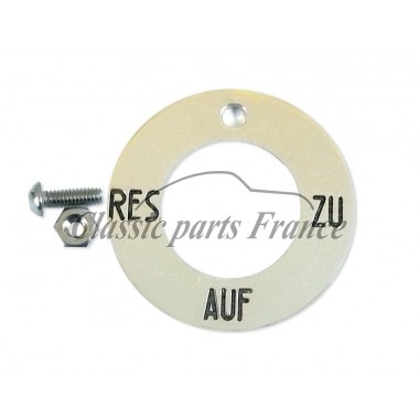 écusson AUF-ZU-RES en aluminium 356 A jusqu'à 356 BT5