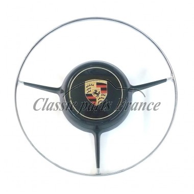 cercle klaxon chromé avec écusson - Porsche 356 B et C