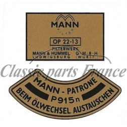 autocollant filtre à huile Mann - 356