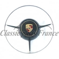 cercle klaxon chromé avec écusson - Porsche 356